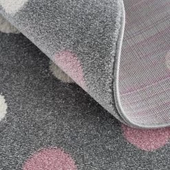 Happy Rugs Tapis enfant Bubbles II - Polypropylène - Rose - Diamètre : 160 cm -Tapis enfant Soldes 1000260965 210420 14433400040 DETAILS P000000001000260965