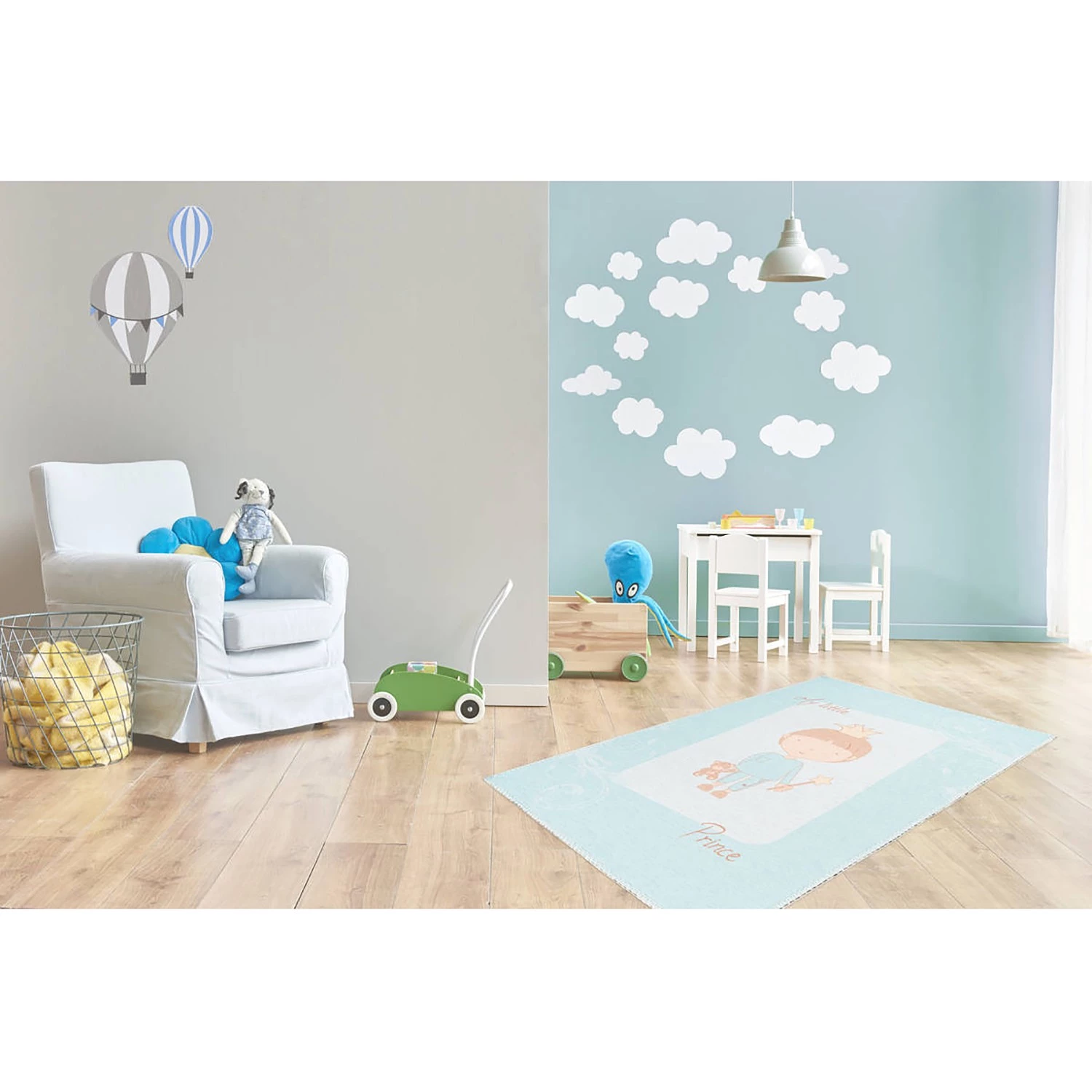 Kayoom Tapis enfant Bambini 300 I - Polyester - Menthe - 120 x 170 cm 2 Kayoom Tapis enfant Bambini 300 I - Polyester - Menthe - 120 x 170 cm – Image 2