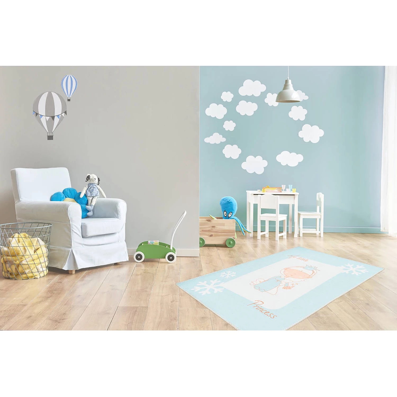 Kayoom Tapis enfant Bambini 100 II - Polyester - Menthe - 80 x 150 cm 2 Kayoom Tapis enfant Bambini 100 II - Polyester - Menthe - 80 x 150 cm – Image 2