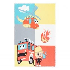 Kayoom Tapis enfant Playground 400 I - Polyester - Multicolore - 160 x 230 cm