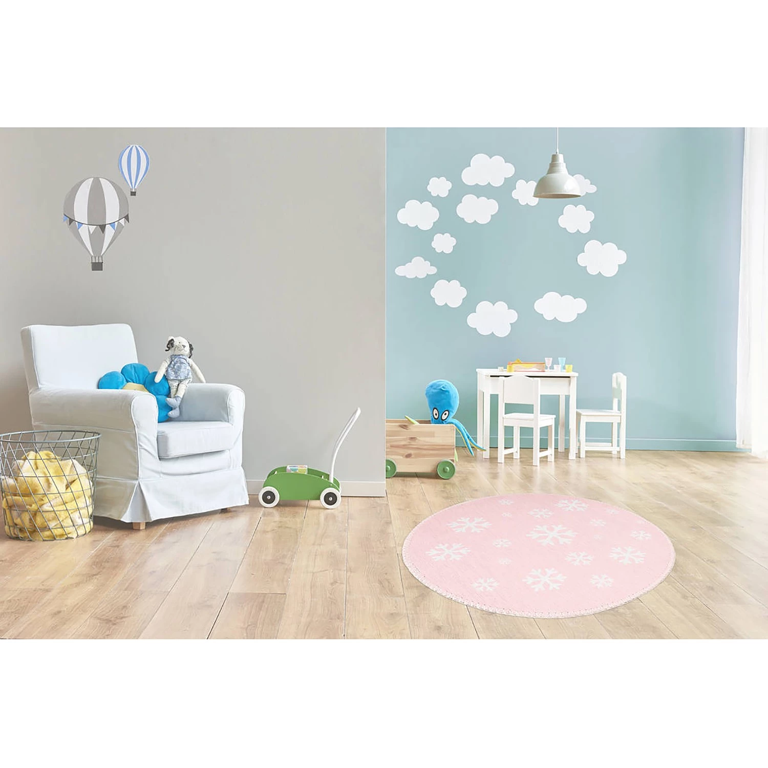 Kayoom Tapis enfant Bambini 400 IV - Polyester - Rose 2 Kayoom Tapis enfant Bambini 400 IV - Polyester - Rose – Image 2