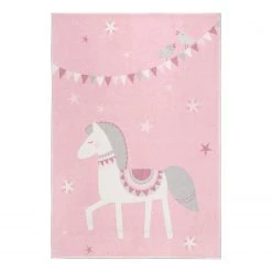Luxor living Tapis enfant Lotti I - Polyester - Rose - 80 x 150 cm