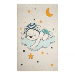 Top Square Tapis enfant Sleep - Velours - Écru - 140 x 190 cm