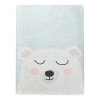 Top Square Tapis enfant Baby Bear - Velours / Polyester - Multicolore
