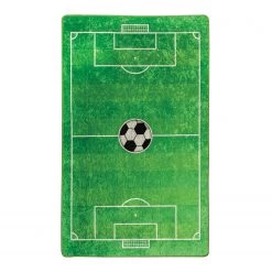 Top Square Tapis enfant Football - Velours - Vert