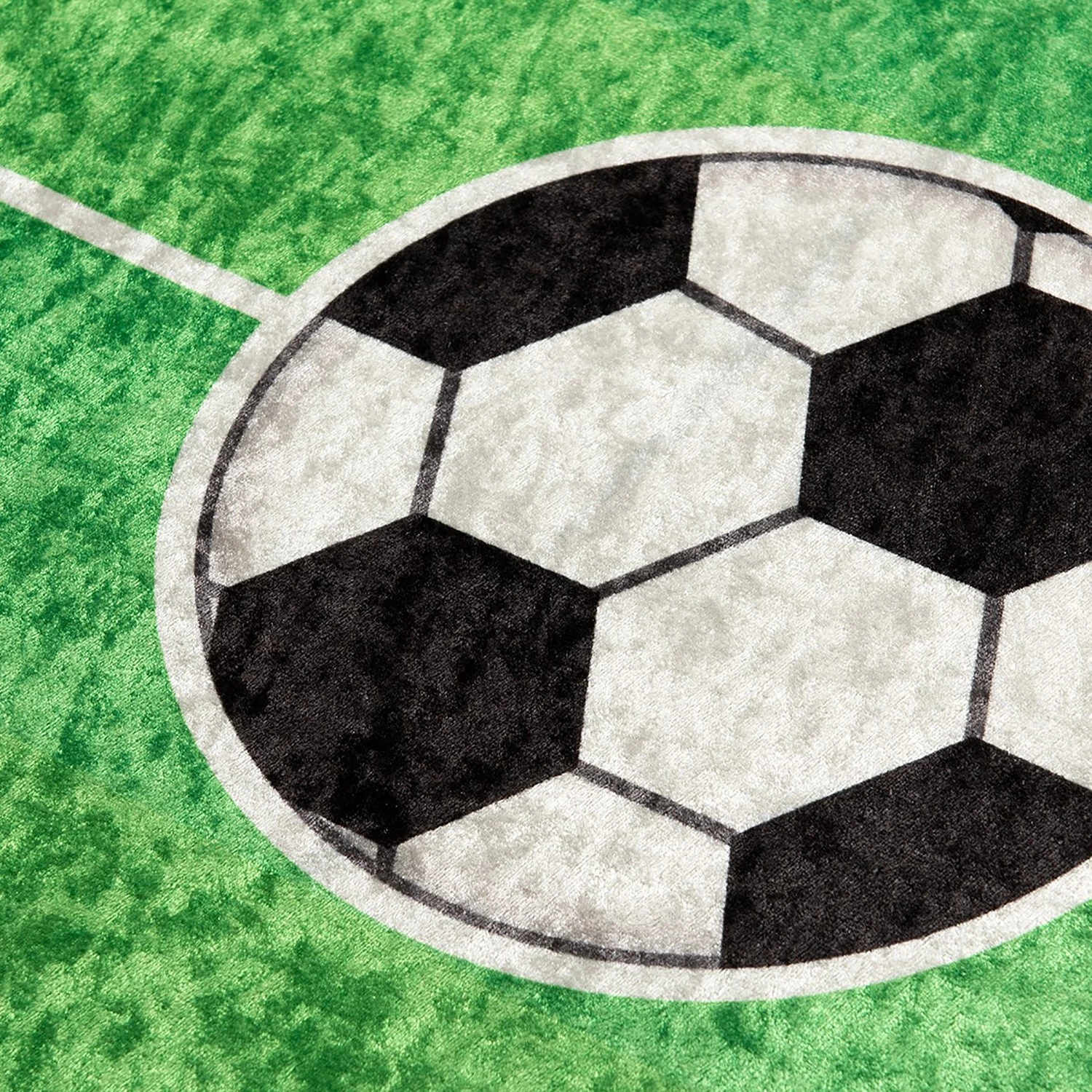 Top Square Tapis enfant Football - Velours - Vert 3 Top Square Tapis enfant Football - Velours - Vert – Image 3