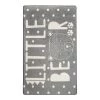 Top Square Tapis enfant Little Bear - Velours - Gris