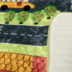 Top Square Tapis enfant Small Town - Velours - Vert -Tapis enfant Soldes 1000329774 220307 031 DETAILS P000000001000329774