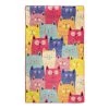 Top Square Tapis enfant Cats - Velours - Multicolore - 140 x 190 cm