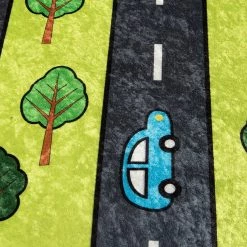 Top Square Tapis enfant Green City - Velours - Vert -Tapis enfant Soldes 1000329801 220307 040 DETAILS P000000001000329801