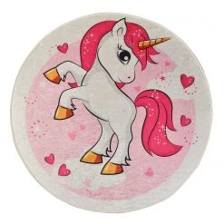Top Square Tapis enfant Poni - Velours / Polyester - Rose
