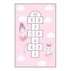 Top Square Tapis enfant PurStar - Polyester - Rose vif