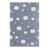 Happy Rugs Tapis enfant Nighttime - Polypropylène - Bleu layette - 120 x 180 cm