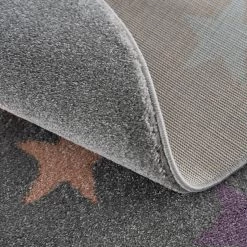 Happy Rugs Tapis enfant Fame II - Polypropylène - Gris argenté - Diamètre : 160 cm -Tapis enfant Soldes 1000347451 220505 040 DETAILS P000000001000347451