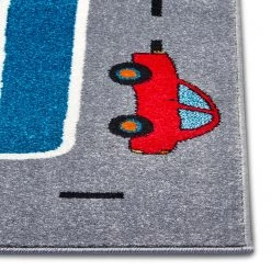 Hanse Home Tapis enfant Labyrinth Race - Polypropylène thermobouclé - Bleu / Blanc / Gris - 120 x 170 cm -Tapis enfant Soldes 1000360937 220726 050 DETAILS P000000001000360937