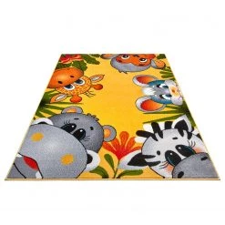 Hanse Home Tapis enfant / couloir Jungle Crew - Polypropylène thermobouclé - Vert / Jaune -Tapis enfant Soldes 1000360940 220726 030 DETAILS P000000001000360940