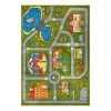 Hanse Home Tapis enfant Urban Street - Polypropylène thermobouclé -Vert - 160 x 230 cm
