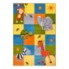 Hanse Home Tapis enfant Patchwork Zoo - Polypropylène thermobouclé - Multicolore - 200 x 290 cm