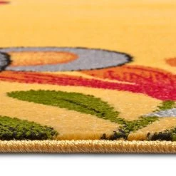 Hanse Home Tapis enfant Jungle Crew - Polypropylène thermobouclé - Jaune / Gris - 160 x 230 cm -Tapis enfant Soldes 1000360957 220726 060 DETAILS P000000001000360957