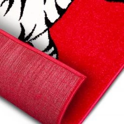 Hanse Home Tapis enfant Jungle Jump - Polypropylène thermobouclé - Rouge / Gris - 120 x 170 cm -Tapis enfant Soldes 1000360980 220726 040 DETAILS P000000001000360980