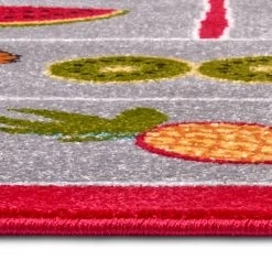 Hanse Home Tapis enfant Jungle Jump - Polypropylène thermobouclé - Rouge / Gris - 120 x 170 cm -Tapis enfant Soldes 1000360980 220726 060 DETAILS P000000001000360980