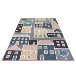 Hanse Home Tapis enfant Lovely City - Polypropylène thermobouclé - Multicolore - 120 x 170 cm -Tapis enfant Soldes 1000360988 220726 030 DETAILS P000000001000360988