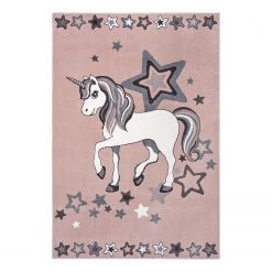Hanse Home Tapis enfant Unicorm Dream - Polypropylène thermobouclé - Rose - 120 x 170 cm
