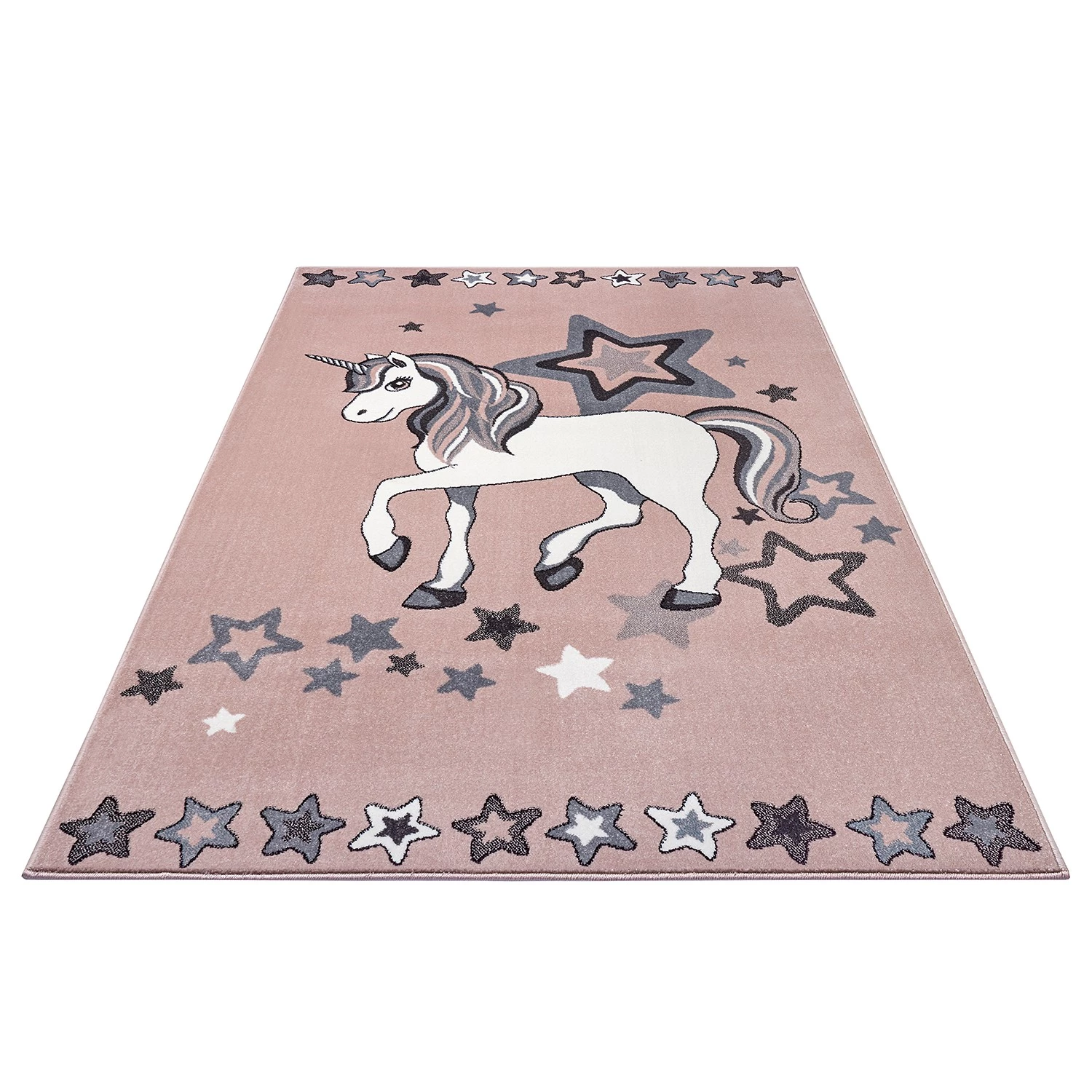 Hanse Home Tapis enfant Unicorm Dream - Polypropylène thermobouclé - Rose - 120 x 170 cm 3 Hanse Home Tapis enfant Unicorm Dream - Polypropylène thermobouclé - Rose - 120 x 170 cm – Image 3