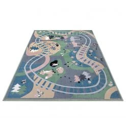 Hanse Home Tapis enfant Forest Route - Polypropylène thermobouclé - Multicolore - 120 x 170 cm -Tapis enfant Soldes 1000361025 220726 030 DETAILS P000000001000361025